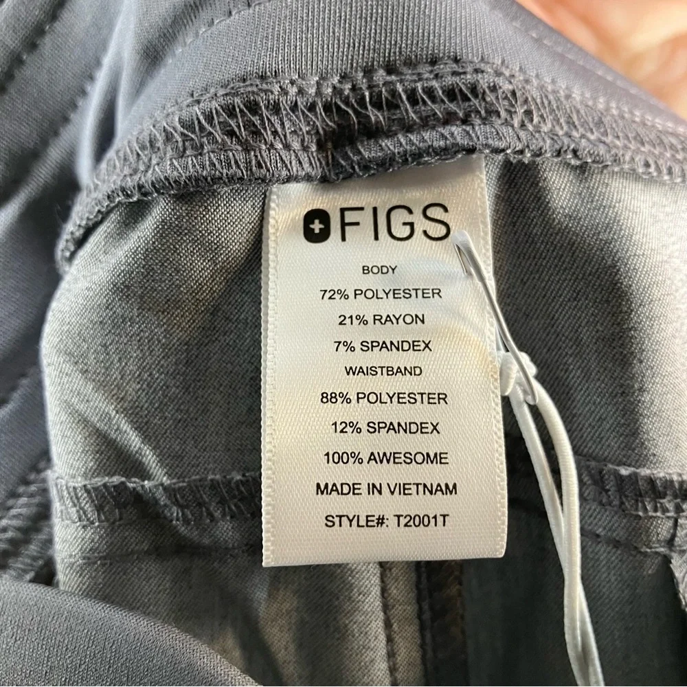 NWT FIGS Men's Axim Cargo Scrub Pants Tall Medium MT Graphite Gray